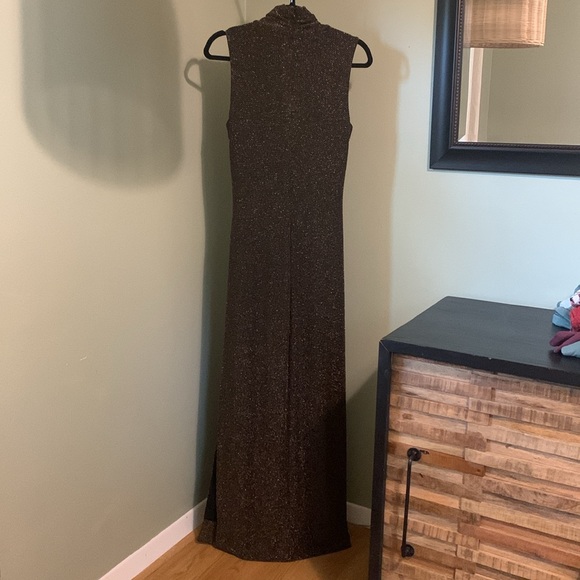 Ralph Lauren long gown with gold sparkles- size 10 - Picture 5 of 8